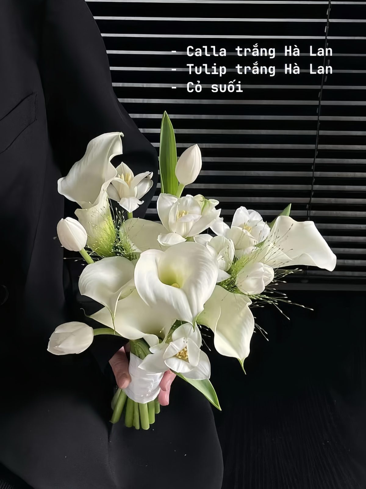 Bó hoa cưới Calla mix Tulip