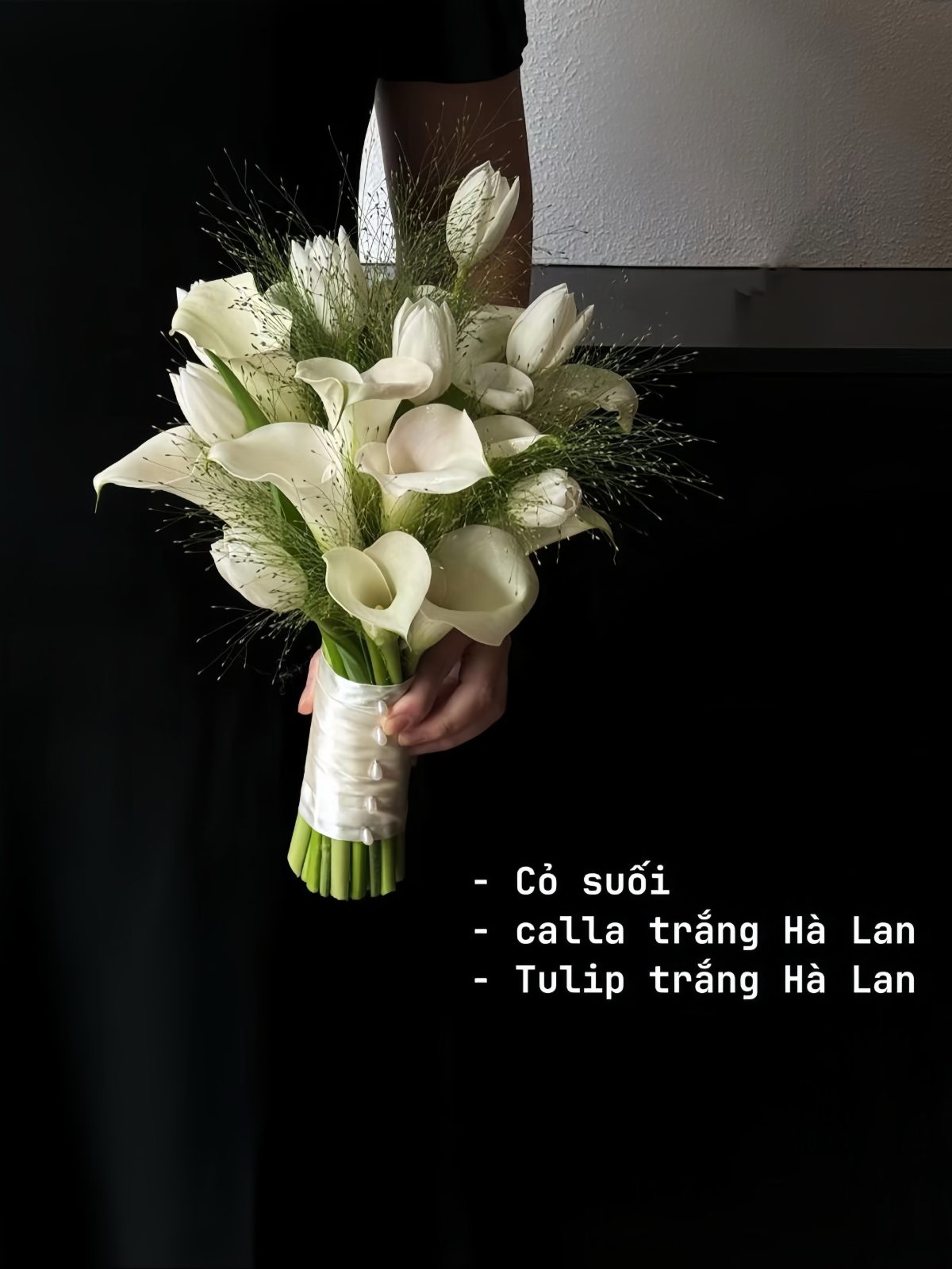 Bó hoa cưới Calla mix Tulip