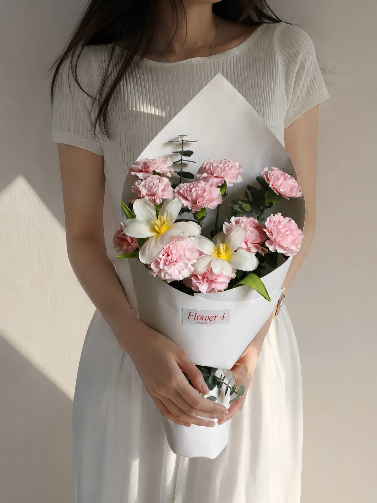 Bó Cẩm Chướng mix Tulip