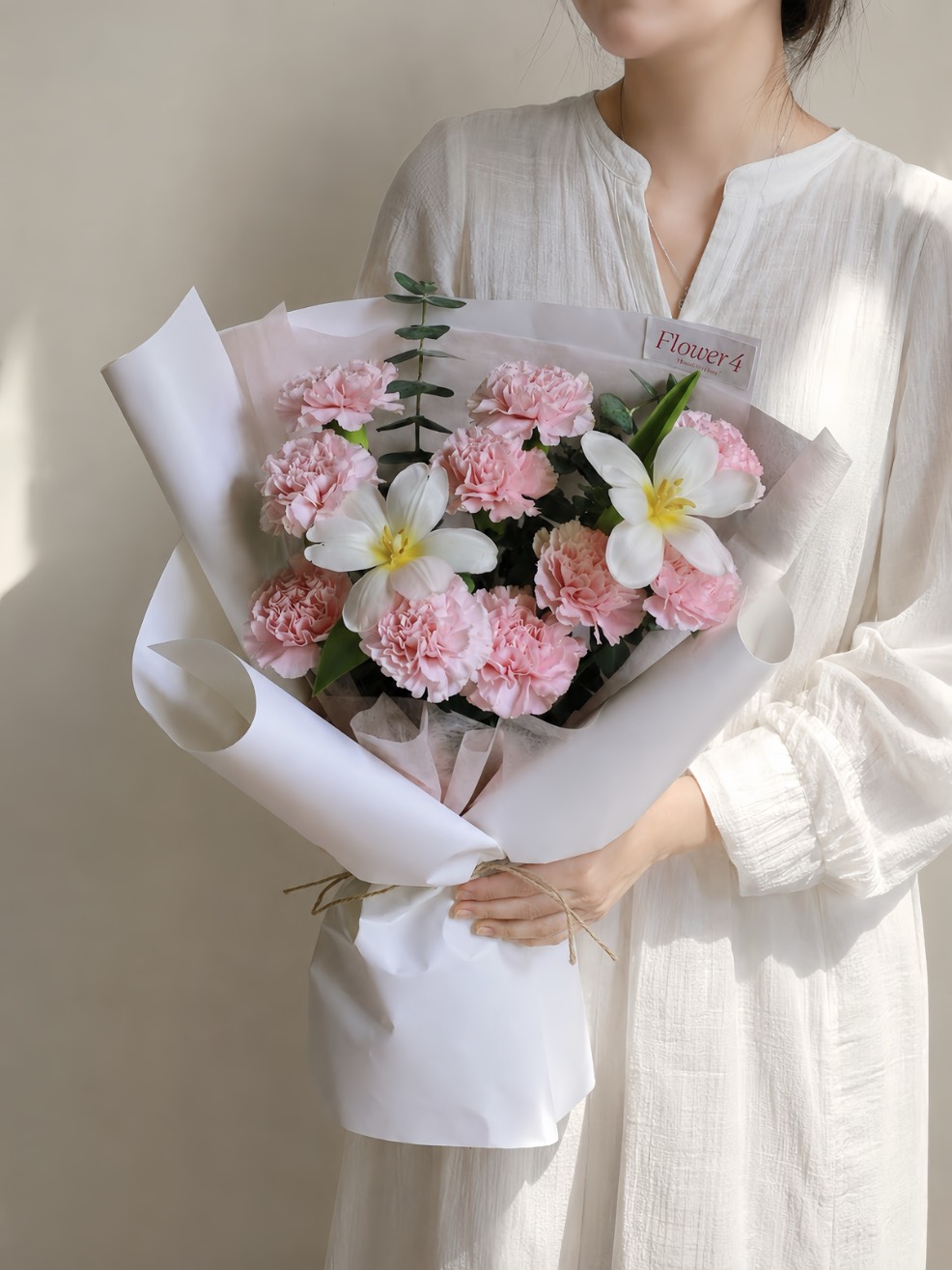 Bó Cẩm Chướng mix Tulip