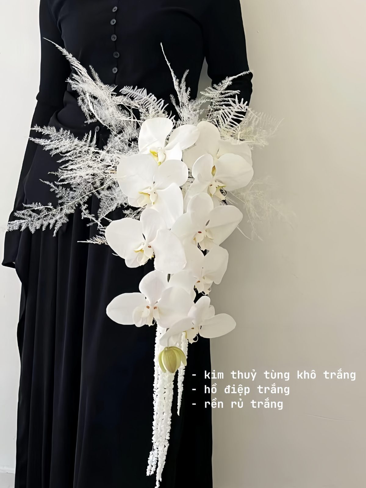 Bó hoa cưới thác nước Lan Hồ Điệp