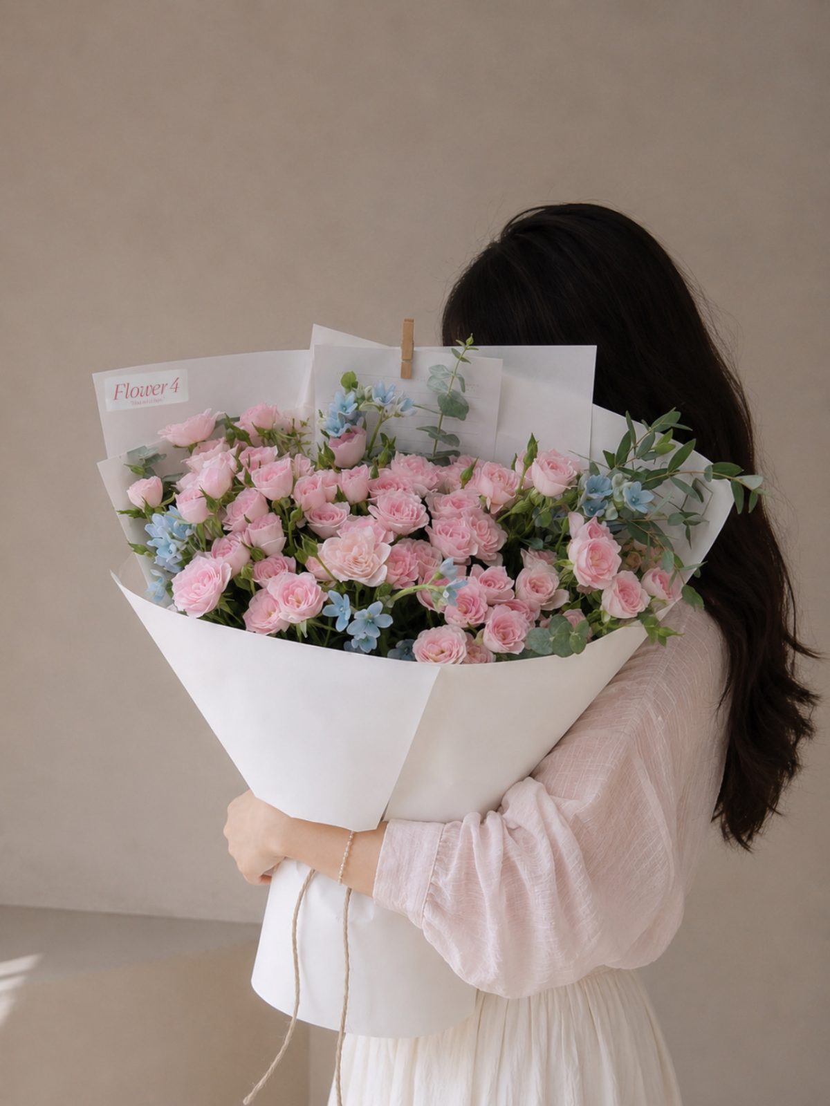 Bó Hồng Chùm Điềm Mật mix Sao Xanh